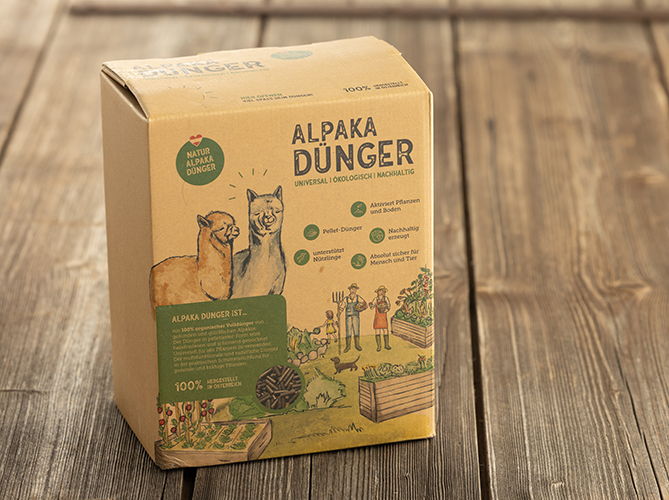 Alpaka-Dünger Jahresvorrat