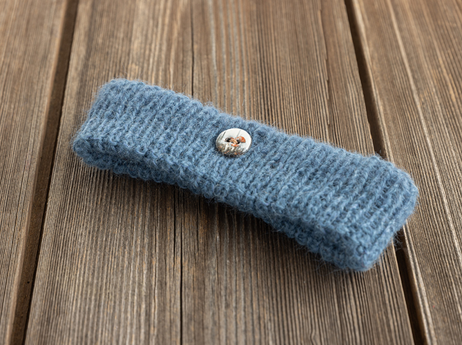 Stirnband blau